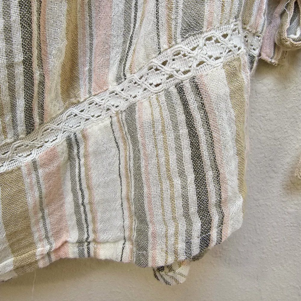 Lauren Conrad Off the Shoulder Cotton Top Size XL - Picture 4 of 6